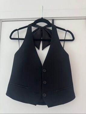 Zara Vest With Satin Bow